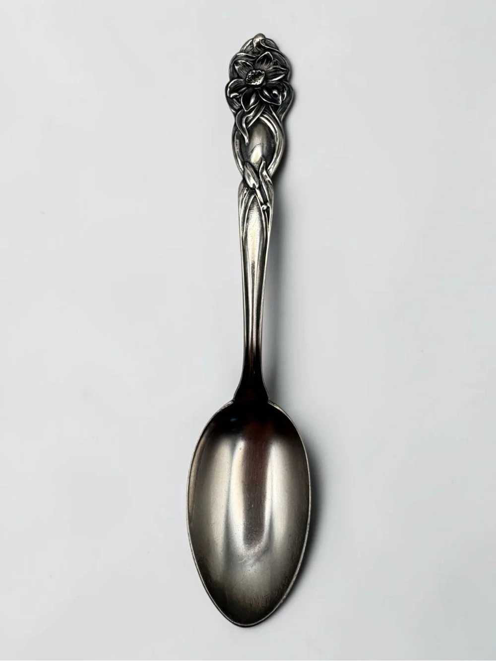 Antique Narcissus by Fessenden Sterling Silver 925 Spoon 5 7/8” Demitasse Floral